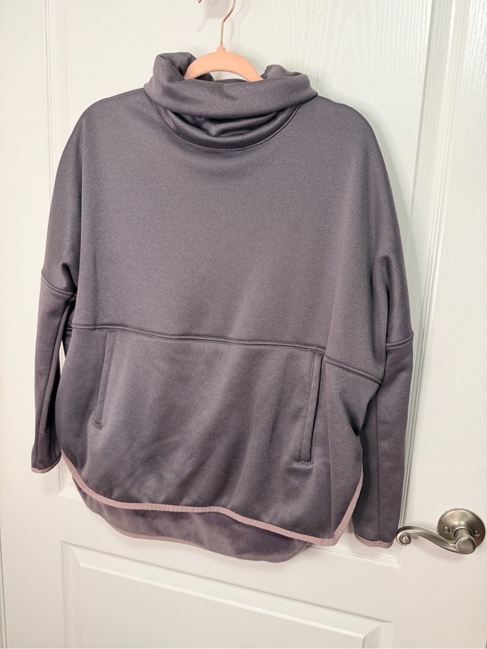 The North Face Women's Heather Gray Cowl Neck Pullover